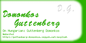 domonkos guttenberg business card